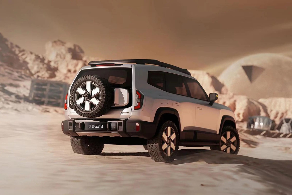 チャンガンディープブルー シェンラン G318 4輪SUV 電気ハイブリッド燃料 4WDオフロード Evカー 新エネルギー車両