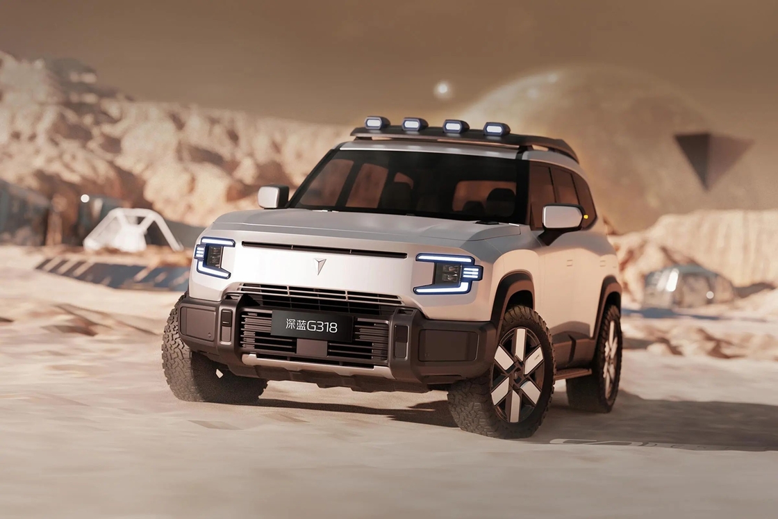 チャンガンディープブルー シェンラン G318 4輪SUV 電気ハイブリッド燃料 4WDオフロード Evカー 新エネルギー車両